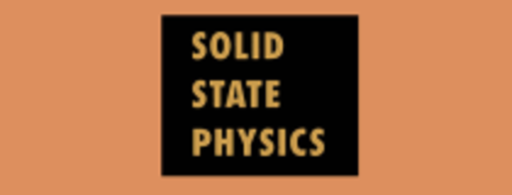 Picture saying Solid State Physics